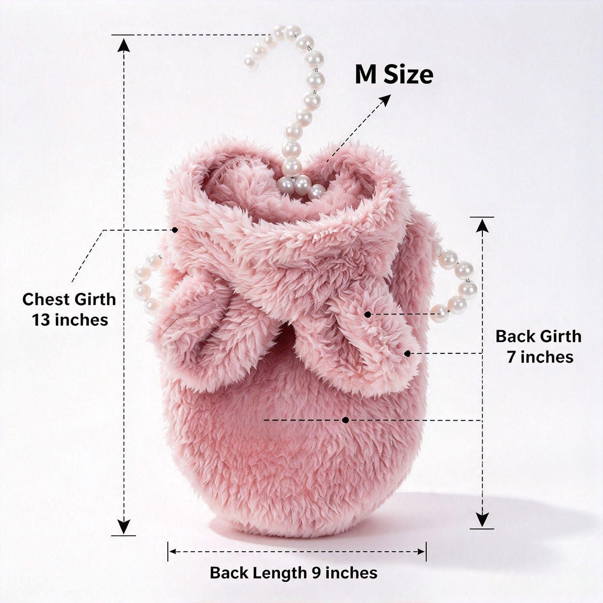 Bunny Ears Pet Hoodie – Soft Plush Costume Sweater for Cats, Kittens, Puppies and Small Pets, Cute Rabbit Ear Design with Front Closure