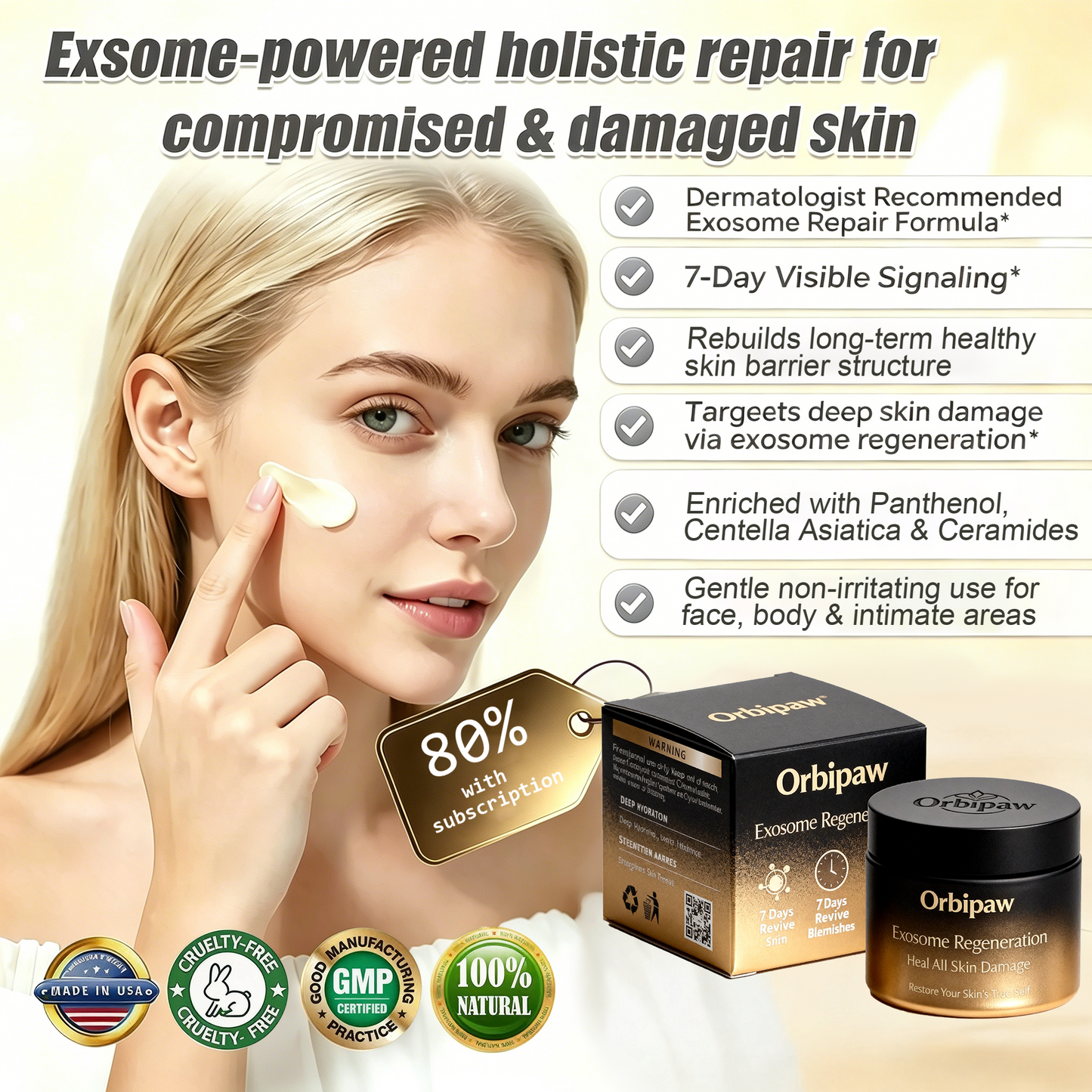 Orbipaw® MSC-Exosome Regeneration Cream